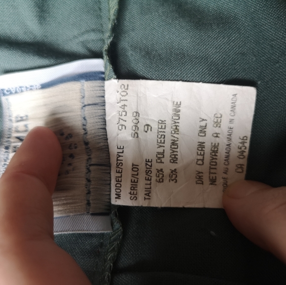 VINTAGE Teal High Waisted Skirt - Picture 6 of 6